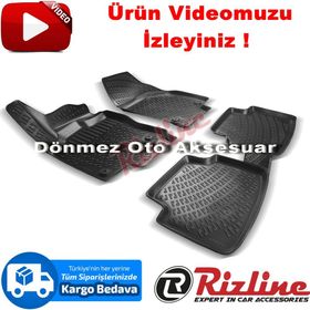 Rizline Skoda Süper B 2015 2019 Siyah 3D Havuzlu Paspas
