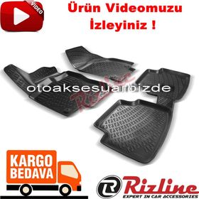 Rizline Skoda Süper B 2015 2019 Siyah 3D Havuzlu Paspas