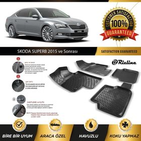Rizline Skoda Süper B 2015+ 3D Havuzlu Paspas