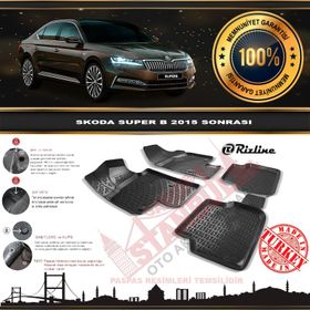 Rizline Skoda Süper B 2015+ 3D Havuzlu Paspas