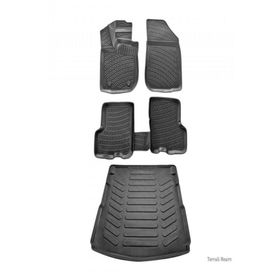 Rizline Skoda Super B 2020 3D Paspas Siyah & Bagaj Havuzu Set