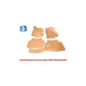 Rizline Skoda Super B Bej 2003-2008 3D Havuzlu Paspas