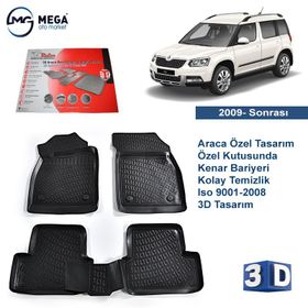 Rizline Skoda Yeti 2009 Sonrası 3d Havuzlu Paspas