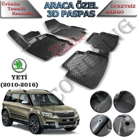 Rizline Skoda Yeti 2010-2016 3D Havuzlu Paspas