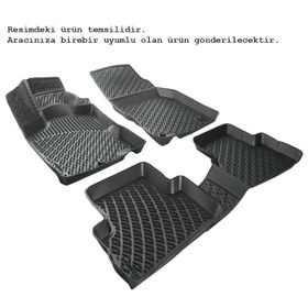 Rizline Ssangyong Korando 2010-2019 Uyumlu 3D Siyah Havuzlu Paspas
