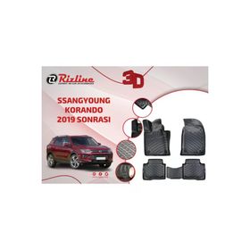 Rizline Ssangyong Korando 2019 Sonrası 3D Havuzlu Paspas