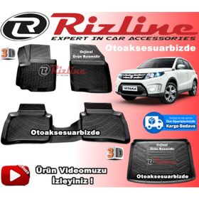 Rizline Suzuki Vitara 2016 Sonrası 3D Paspas Bagaj Havuzu
