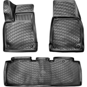 Rizline Tesla Model X 5 Koltuklu Siyah 3D Havuzlu Paspas