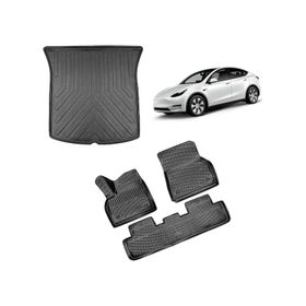 Rizline Tesla Model Y 3D 2019 Sonrası Siyah Bagaj Havuzu ve Havuzlu Paspas