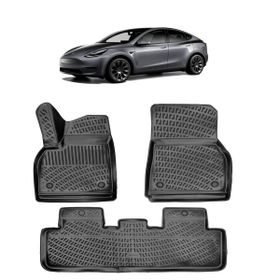 Rizline Tesla Model Y 3D 2019 Sonrası Siyah Havuzlu Paspas