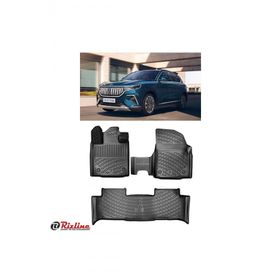 Rizline Togg T10x 2023 Sonrası İle Birebir Uyumlu Siyah 3D Havuzlu Paspas