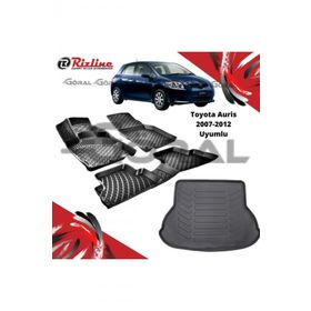 Rizline Toyota Auris 2007-2012 Uyumlu Paspas ve Bagaj Havuzu Set