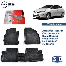 Rizline Toyota Auris 2013+ 3D Havuzlu Paspas