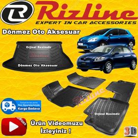 Rizline Toyota Auris 3D Havuzlu Paspas