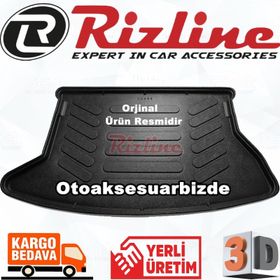 Rizline Toyota Auris Siyah 2007 2012 3D Bagaj Havuzu