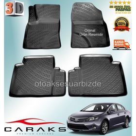 Rizline Toyota Avensis Sedan 2009 2016 Siyah 3D Havuzlu Paspas