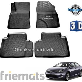 Rizline Toyota Avensis Sedan 2009 2016 Siyah 3D Havuzlu Paspas
