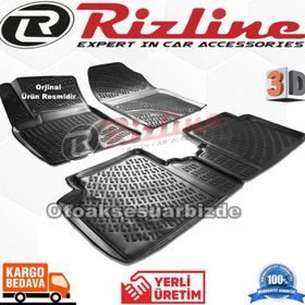 Rizline Toyota Avensis Siyah Sedan 2009-2016 3D Havuzlu Paspas