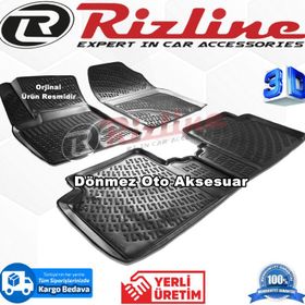 Rizline Toyota Avensis Siyah Sedan 2009-2016 3D Havuzlu Paspas