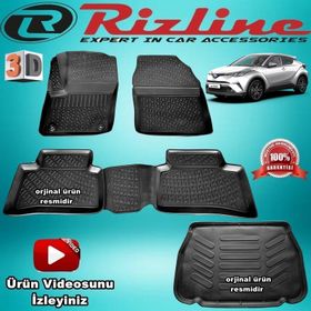 Rizline Toyota C-HR 2016 Sonrası 3D Paspas Bagaj Havuzu
