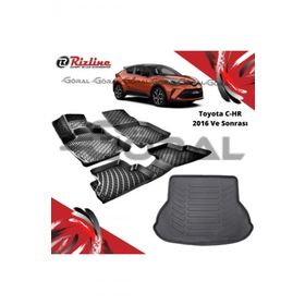 Rizline Toyota C-HR 2016 ve Sonrası Paspas ve Bagaj Havuzu Set