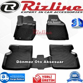 Rizline Toyota Corolla 1991 - 1999 3D Havuzlu Paspas