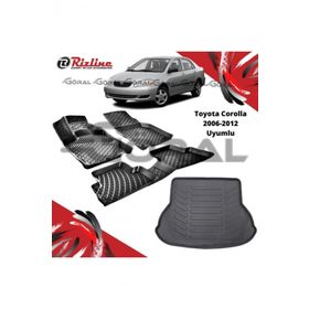 Rizline Toyota Corolla 2006-2012 Uyumlu Paspas ve Bagaj Havuzu Set