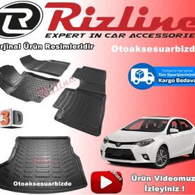 Rizline Toyota Corolla 2013 2018 3D Bagaj Havuzu