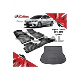 Rizline Toyota Corolla 2013-2018 Uyumlu Paspas ve Bagaj Havuzu Set