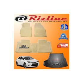 Rizline Toyota Corolla 2013 Son 3D Paspas Ve Bagaj Havuzu
