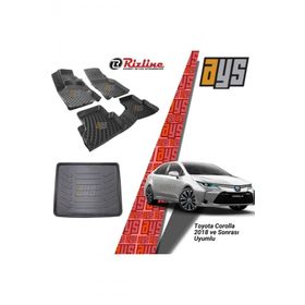Rizline Toyota Corolla 2018 Sonrası 3D Havuzlu Paspas + Bagaj Havuzu