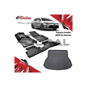 Rizline Toyota Corolla 2019 ve Sonrası Paspas ve Bagaj Havuzu Set