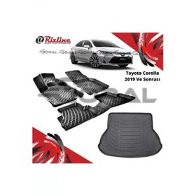 Rizline Toyota Corolla 2019 ve Sonrası Paspas ve Bagaj Havuzu Set