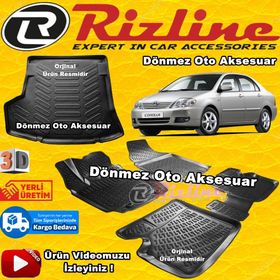 Rizline Toyota Corolla Havuzu Sedan 2007-2013 3D Bagaj Havuzu