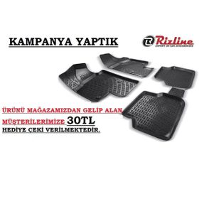 Rizline Toyota Corolla İçin 2007-2012 Model 3D Havuzlu Oto Paspas