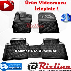 Rizline Toyota Corolla Sedan 2019 Sonrası Siyah 3D Havuzlu Paspas