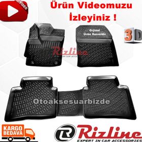 Rizline Toyota Corolla Sedan 2019 Sonrası Siyah 3D Havuzlu Paspas