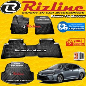 Rizline Toyota Corolla Siyah Sedan 2019 Sonrası Bagaj Havuzu