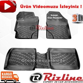 Rizline Toyota Yaris 2013 2019 Siyah 3D Havuzlu Paspas