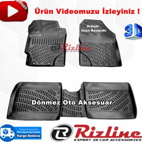 Rizline Toyota Yaris 2013 2019 Siyah 3D Havuzlu Paspas