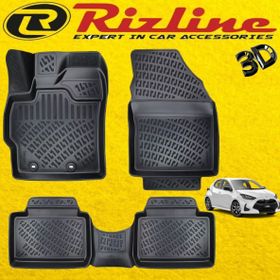 Rizline Toyota Yaris 2020+ Siyah 3D Havuzlu Paspas