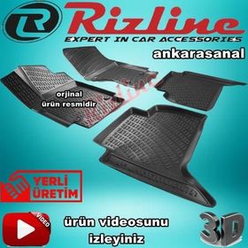 Rizline Volkswagen Amarok Siyah 2010 2019 3D Havuzlu Paspas