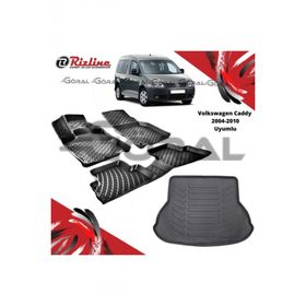 Rizline Volkswagen Caddy 2004-2010 Uyumlu Paspas ve Bagaj Havuzu Set