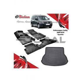 Rizline Volkswagen Caddy 2004-2010 Uyumlu Paspas ve Bagaj Havuzu Set