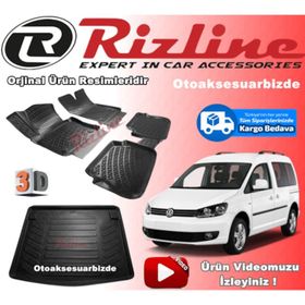Rizline Volkswagen Caddy 2010-2015 3D Paspas Bagaj Havuzu