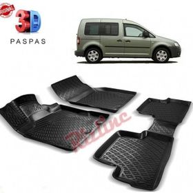Rizline Volkswagen Caddy 2011 2015 Siyah 3D Havuzlu Paspas