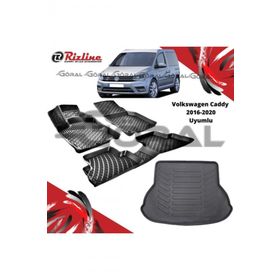Rizline Volkswagen Caddy 2016-2020 Uyumlu Paspas ve Bagaj Havuzu Set