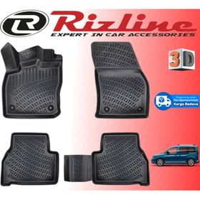 Rizline Volkswagen Caddy 2020 Sonrası Siyah 3D Havuzlu Paspas