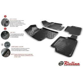 Rizline Volkswagen Golf 4 1998-2004 3D Havuzlu Paspas