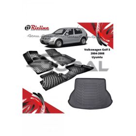 Rizline Volkswagen Golf 5 2004-2008 Uyumlu Paspas ve Bagaj Havuzu Set